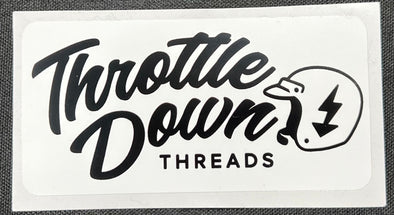 Throttle Down Threads Logo Decal