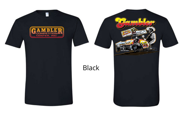 Vintage Gambler Cowboy Tee - Multiple Colors Available