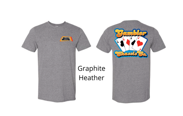 Vintage Gambler 4 Aces Tee - Multiple Colors Available