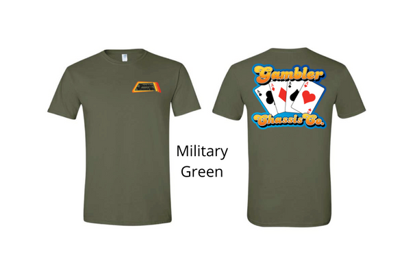 Vintage Gambler 4 Aces Tee - Multiple Colors Available