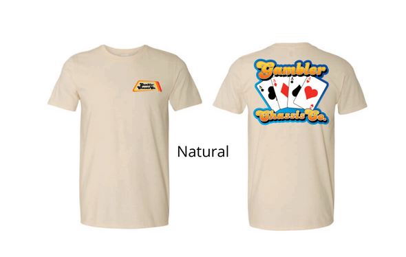 Vintage Gambler 4 Aces Tee - Multiple Colors Available