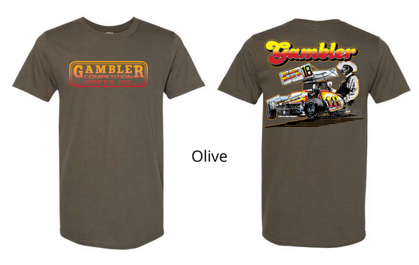 Vintage Gambler Cowboy Tee - Multiple Colors Available