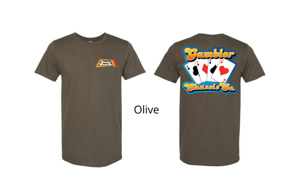 Vintage Gambler 4 Aces Tee - Multiple Colors Available