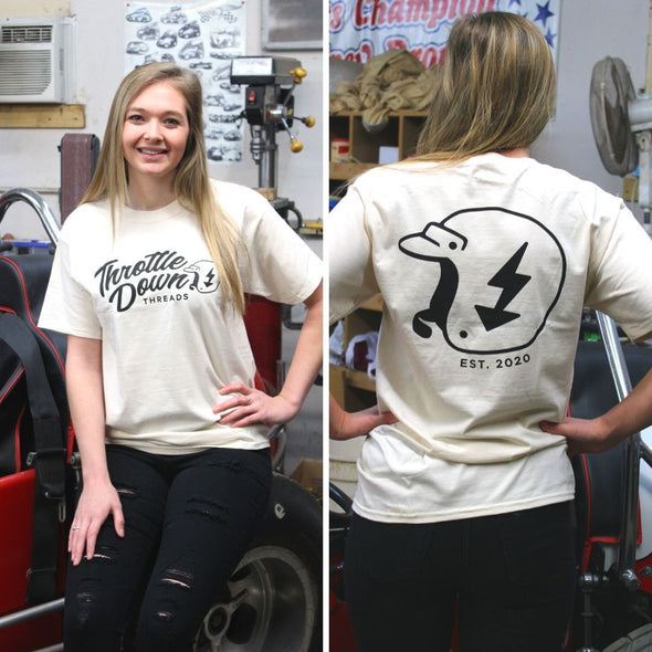 Throttle Down Threads Logo Unisex Tee
