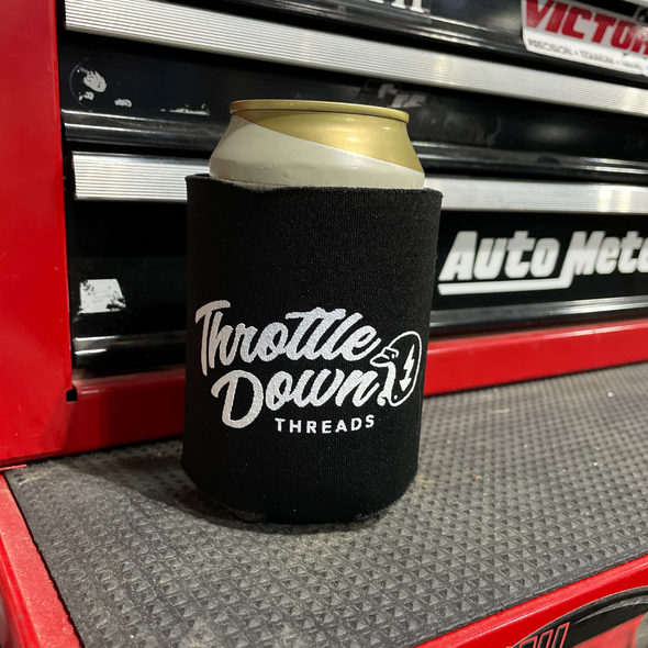 Throttle Down Threads Coozie