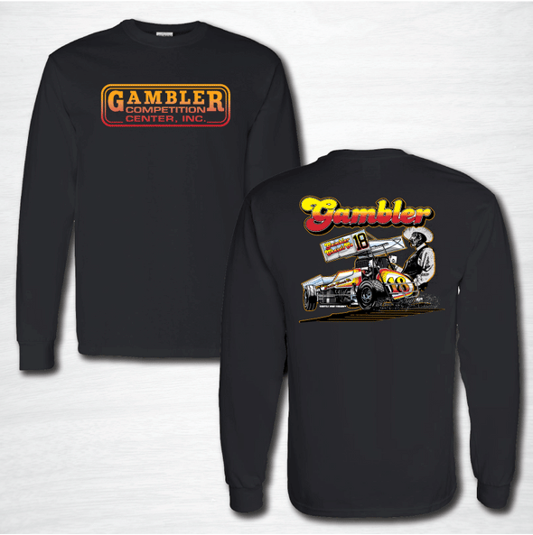 Vintage Gambler Cowboy Long-sleeve