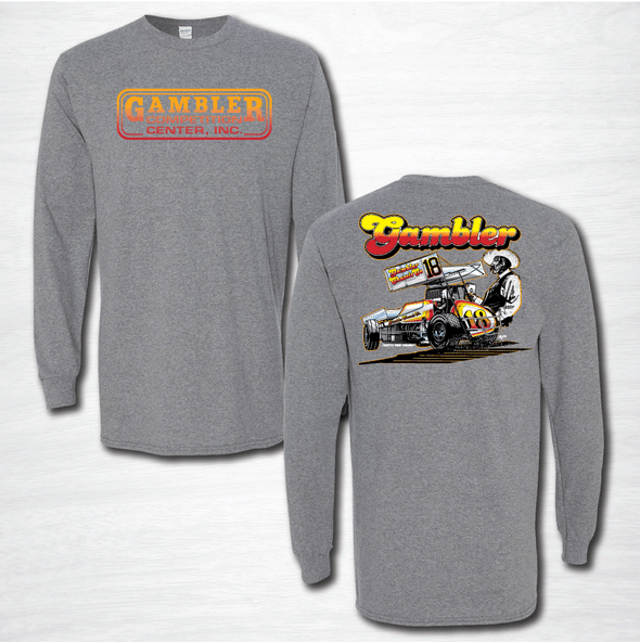 Vintage Gambler Cowboy Long-sleeve