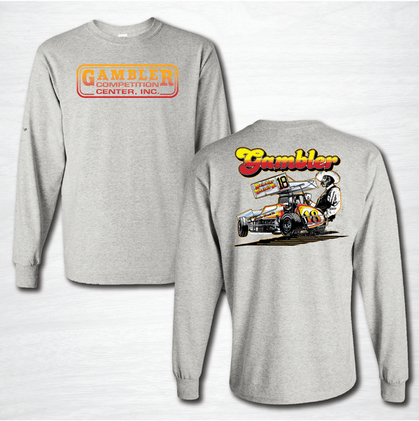 Vintage Gambler Cowboy Long-sleeve