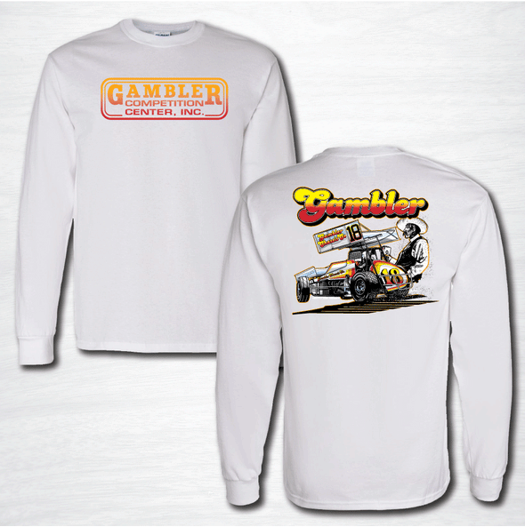 Vintage Gambler Cowboy Long-sleeve